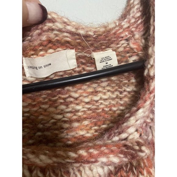 Anthropologie Sleeping on Snow Size Medium Cardigan Wool Front Buttons - Picture 3 of 8